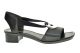 Zwarte Sandalen Met Rek En Kleine Hak Rieker