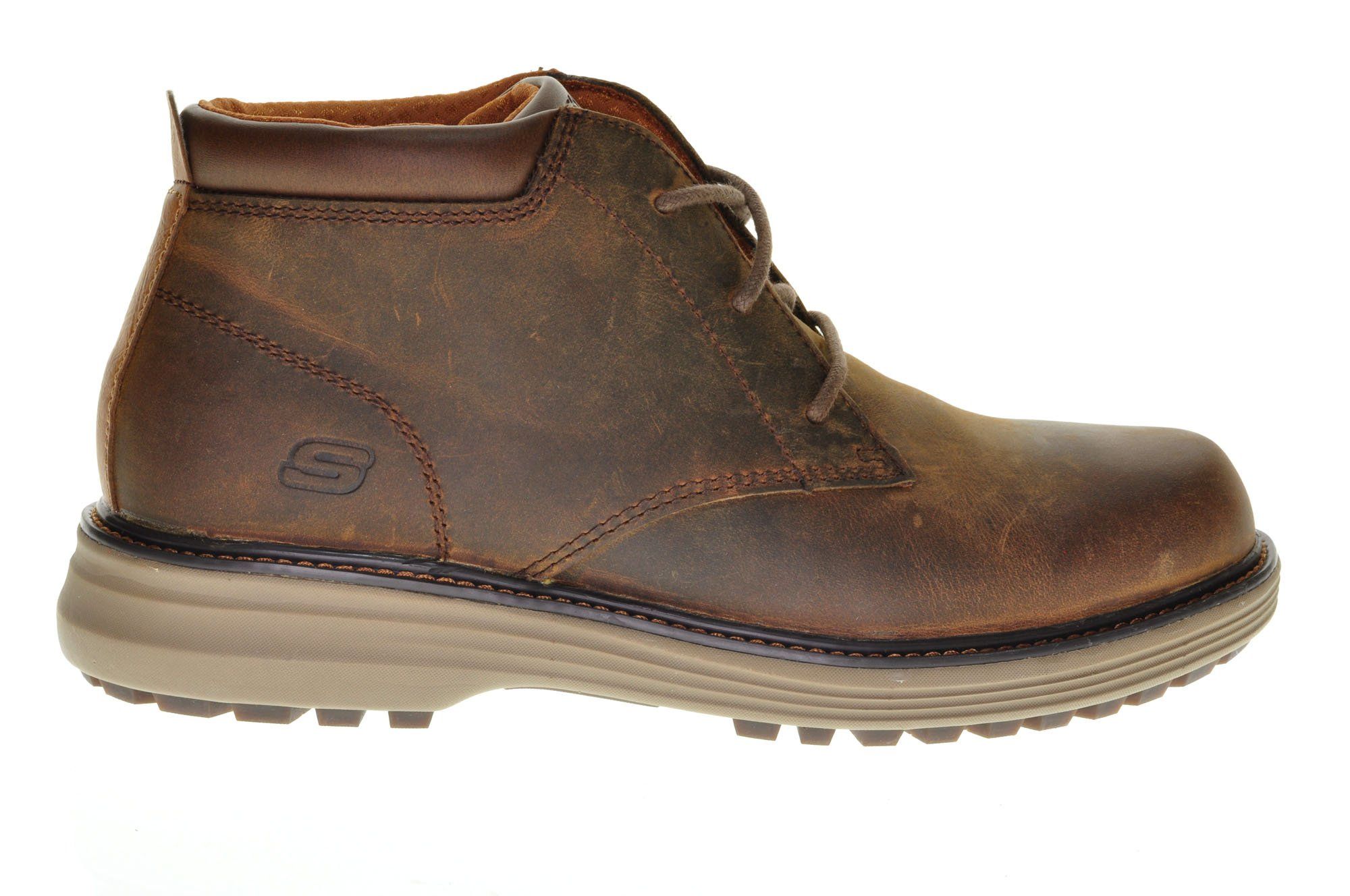 Skechers Bottine Heren Leder | Shoez.be | Gratis Verzending \u0026 Retour
