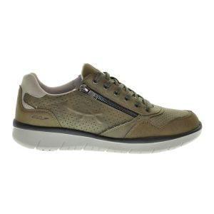 Allrounder Khaki Herensneaker Met Veter Rits
