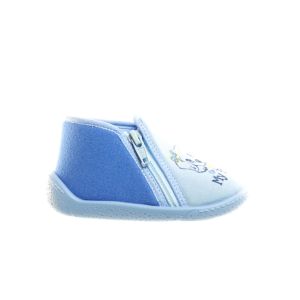 Baby Pantoffels Blauw Hondje
