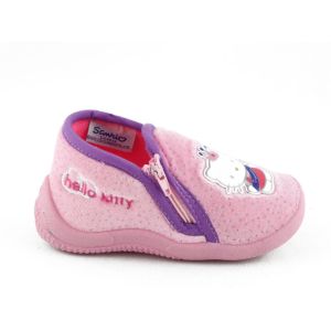Babypantoffel Hello Kitty Roze Rits