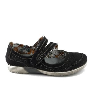 Ballerina Dames Comfort Zwart Linea