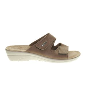 Beige Slippers Velcro Fly Flot