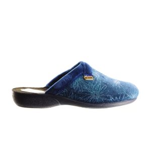 Blauwe Instap Muil Met Bloemenmotief