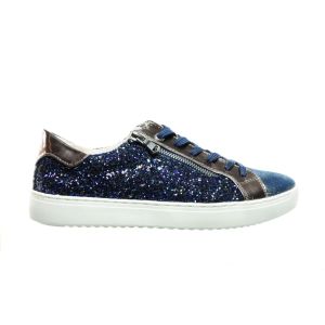 Blauwe Sneaker Glitter Comfort