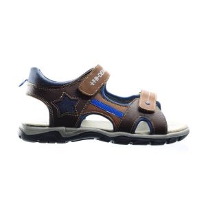 Bruine Sportieve Sandaal Met Velcro