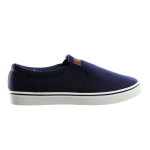 Canvas Heren Blauw Mocassin