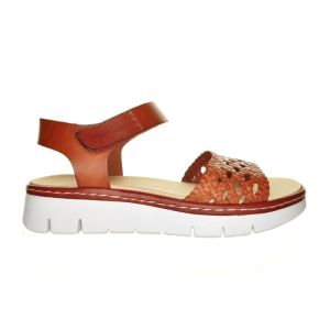 Cognac Lederen Sandaal Brako Steunzolen