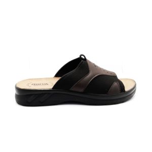 Comfortabele Herenmuil Bruin Zwart