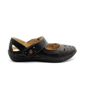 Dames Comfort Ballerina Zwart