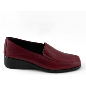 Dames Mocassin Bordeaux Zacht Leder Ennove