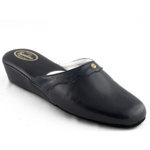 Dames Pantoffel Blauw Buffel Zool Trentino