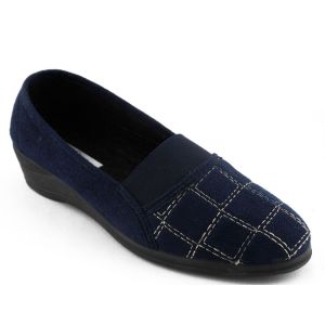 Dames Pantoffel Blauw Dfelino