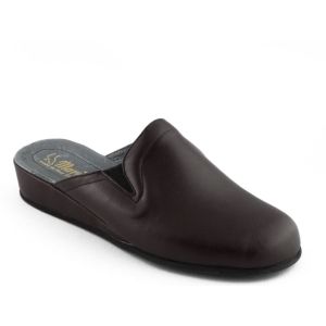 Dames Pantoffel Bordeau Leder Caruso