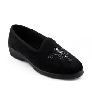 Dames Pantoffel Zwart Patrizia