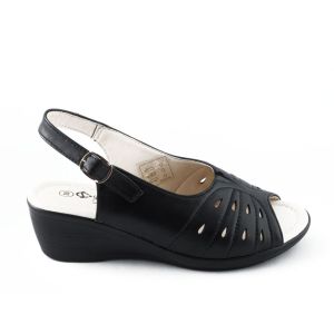 Dames Sandaal Zwart Softcontrol