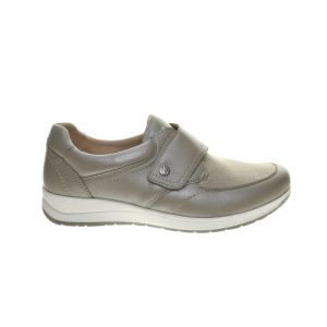 Dames Velcro Comfortschoenen Taupe