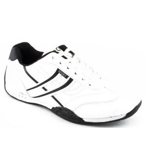 Damesschoen Wit Zwart Sportief Veter