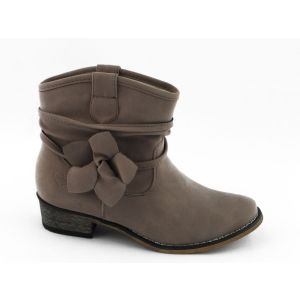 Enkellaars Grijs Bloem Kinderen Fabs