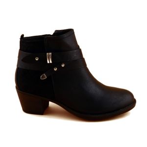 Enkellaarzen Zwart Goud Riem