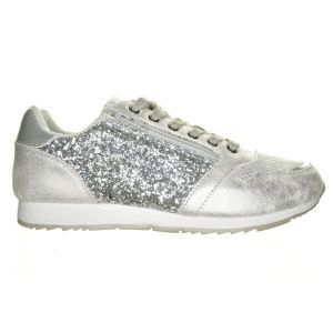 Grijze Goedkope Damessneaker Met Echte Rits