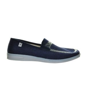 Heren Canvas Mocassin Blauw