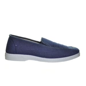 Herenpantoffel Blauw Canvas
