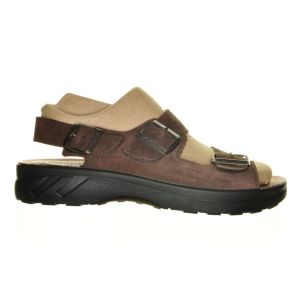 Herensandalen Bruin Comfort Leder