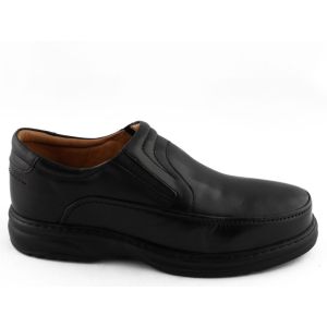 Herenschoen Zwart Mocassin Ruim Allen Cooper