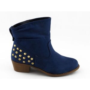 Kinderlaars Blauw Gouden Studs So Nice