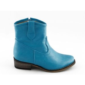 Kinderlaars Turquoise Platte Hak Fabs