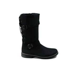 Kinderlaarzen Zwart Nestelsluiting