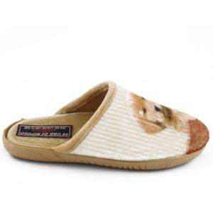 Kinderpantoffel Hond Beige