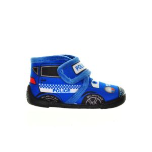 Kinderpantoffel Politieauto Blauw