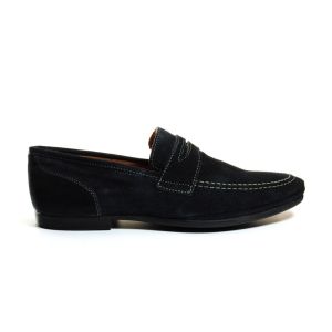 Loafers Blauw Leder Freemood