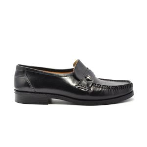 Mocassin Zwart Leder Goedkoop