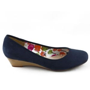 Pump Dames Blauw Sleehak