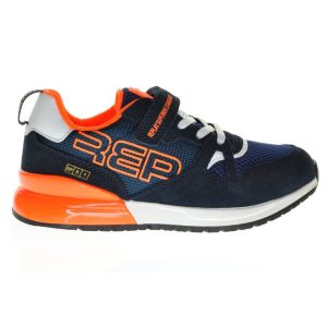Replay Sneaker Navy White Fluo Orange