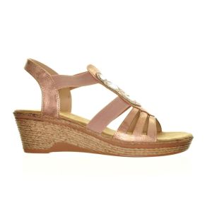 Rose Gouden Goedkope Sleehak Sandaal Lycra