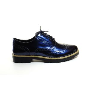 Veterschoenen Blauw Lak Fashion