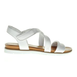 Witte Sandalen Leder Cafe Moda