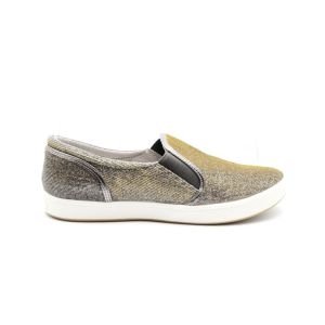 Zilver Glitter Mocassin Fashion