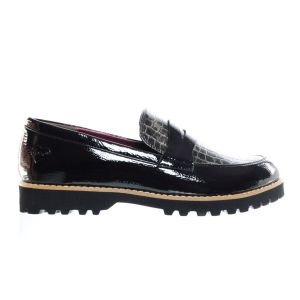 Zwart Lak Fashion Dames Mocassin