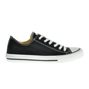 Zwarte Canvassneaker Laag Victoria