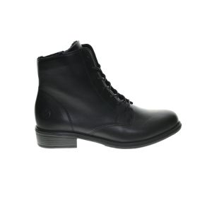 Zwarte Lederen Botinnes Remonte