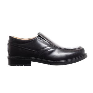 Zwarte Lederen Herenschoen Mocassin